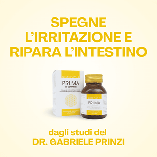 PRI.MA Rimedio 3, dagli studi del Dr. Gabriele Prinzi, spegne l’irritazione e ripara l’intestino